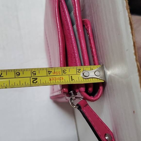 Coach Ashley Fuchsia Wallet Clutch Card Holder Women's Woman's Hot Pink - Picture 13 of 14